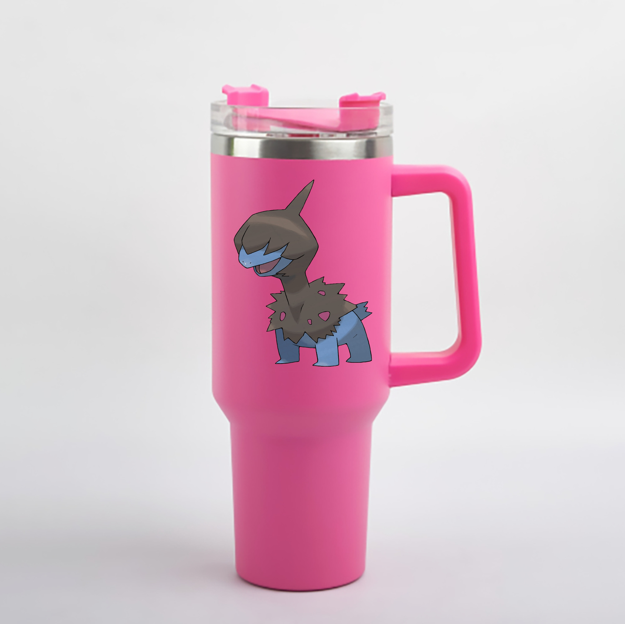 （画像用） ポケットモンスター Pokémon 1200mL車用タンブラー - クリスタルステッカー（プラスチックストロー付き）